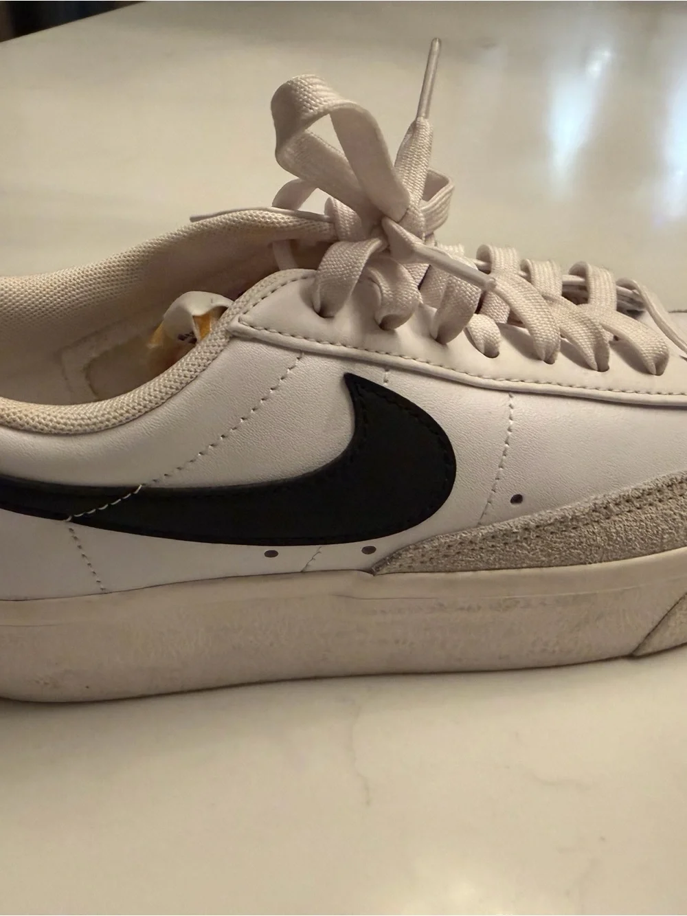 Nike Woman’s White & Black Low-Top Sneakers